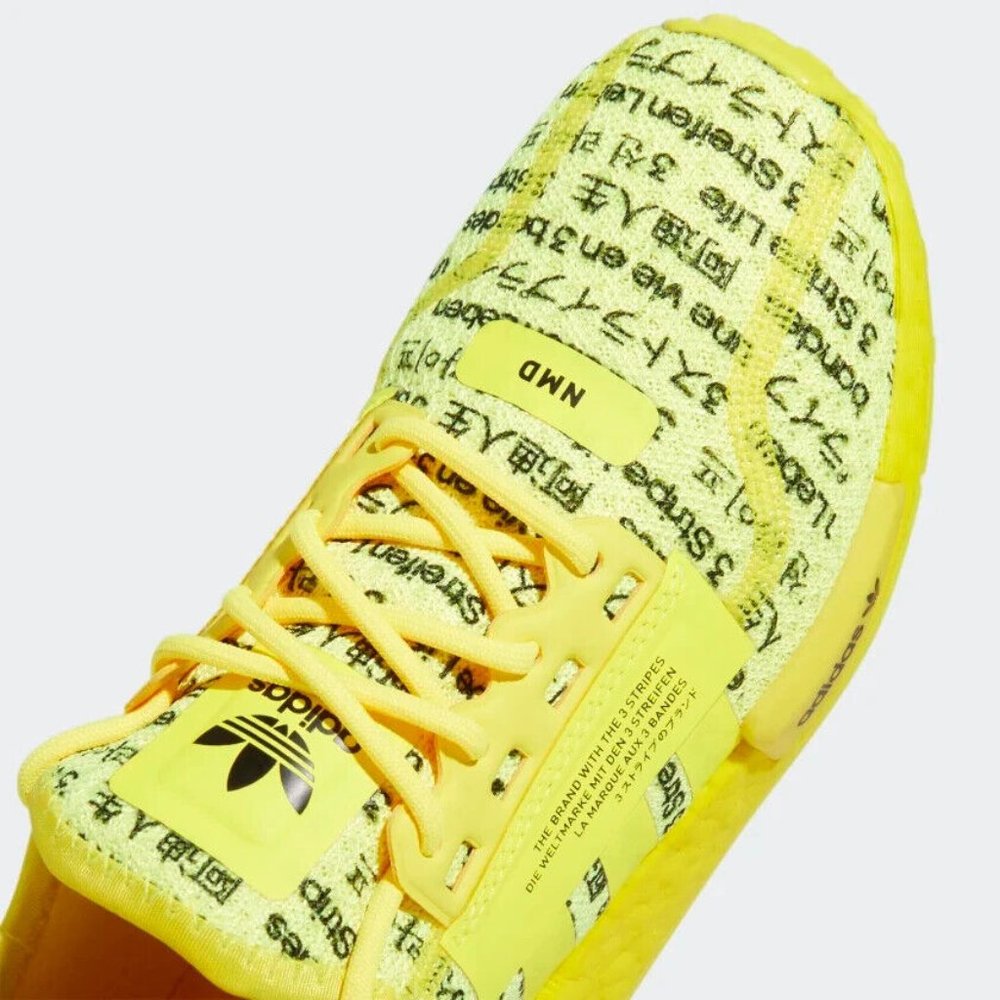 adidas Originals NMD_R1 V2 (LZI44) Shoes Kids size 5.5 Women's 7 Beam Yellow - Picture 9 of 14